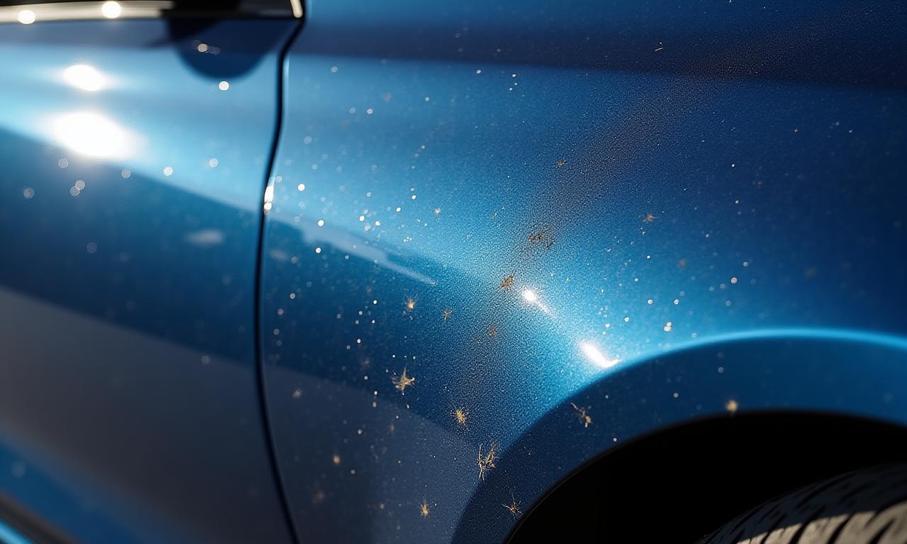 BMW M3 paint full of swirl marks and scratches before correction.