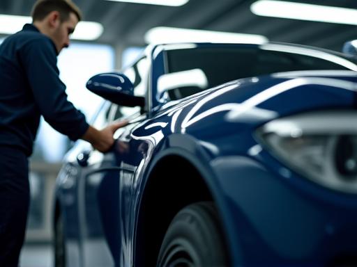 Car undergoing a complete signature detail